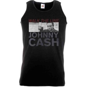 Johnny Cash - Studio Shot Mouwloos shirt - S - Zwart