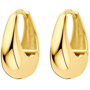 Zilver Verguld (Geel) Klapoorringen 19 Mm 1 Micron 2103803