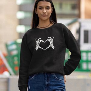 Halloween Trui - Heart Hands (MAAT XXL - UNISEKS FIT) - Halloween kostuum voor volwassenen - Dames & Heren