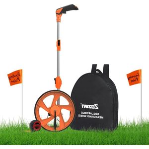 Measuring wheel with marking flag - foldable industrial measuring wheel with portable bag - Zozen