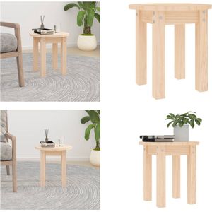 vidaXL Salontafel Ø 35x35 cm massief grenenhout - Salontafel - Salontafels - Tafel - Bijzettafel