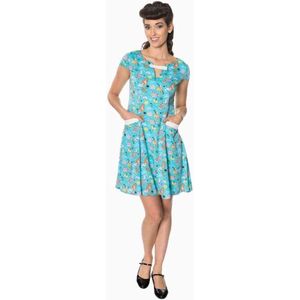 Dancing Days - HERITAGE Korte jurk - XL - Blauw