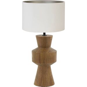 Light and Living tafellamp - wit - hout - SS102927