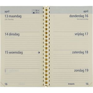 Brepols Agendavulling 2024 • Optivision pocket NL • Optimaal leesbaar • 9 x 16 cm • spiraal