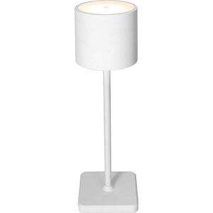 Premium LED Tafellamp met oplaadstation - Oplaadbaar & Draadloos - Voor binnen en buiten - Wit