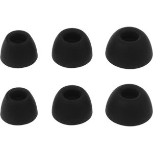 Ibley Siliconen oortips voor Samsung Galaxy Buds 2 Pro zwart - Siliconen Earplug - S/M/L formaat - 3 paar - 3 maten