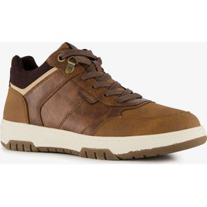 Blue Box hoge heren sneakers cognac - Maat 40 - Uitneembare zool