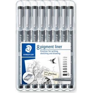 STAEDTLER pigment liner - box 8 st