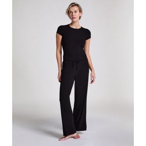Hunkemöller Pyjamatop Rib Essential Zwart L