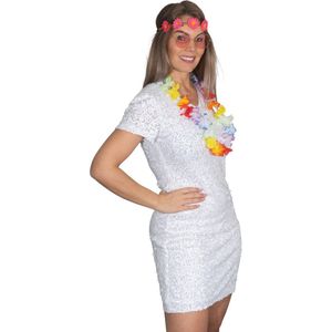 Toppers - Tropicana - set - haarbandje pink - bril pink - led - Hawaii - slinger