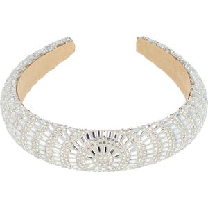 Haarband Diadeem Dik Glitter Fantasie Zilver