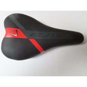 Fietszadel - MTB - Heren - Zwart / rood - Elite - 14 op 24 cm