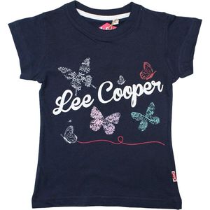 Lee Cooper Shirtje Lee Cooper Vlinders blauw Kids & Kind Meisjes Blauw - Maat: 98/104