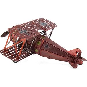 3D Metaal Model - modelbouw - vliegtuig -Red