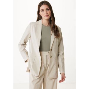 Mexx Blazer With Front Pockets - Dames - Zand - Maat Xs