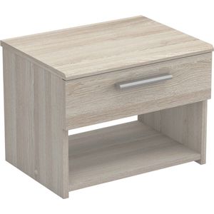 Nachtkastje 1 Lade L42,5 cm, lichte houten afwerking - Pricy