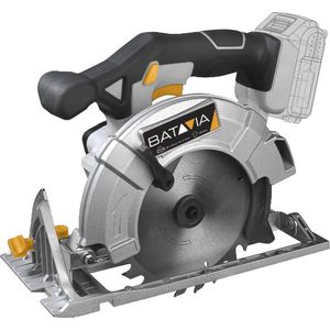 Batavia Accu 18V Cirkelzaag Ø 165 mm - Incl. 4.0 Ah Li-ion Accu / 2.4A Oplader - Perfect voor hout, aluminium, laminaat, kunststof, metaal en tegels - Maxxpack