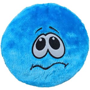 Frisbee Emoticon - Hondenspeelgoed - Pieper - 17cm - Blauw