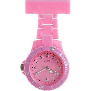 Sportief verpleegster horloge kunstof roze