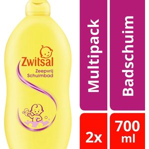 Zwitsal Baby Zeepvrij Badschuim - 2 x 700 ml - Voordeelverpakking