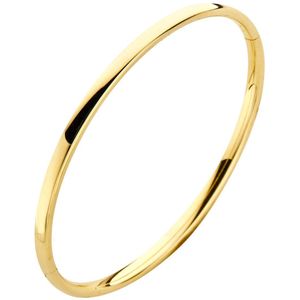 Fjory bangle recht 3mm/ovaal/geel