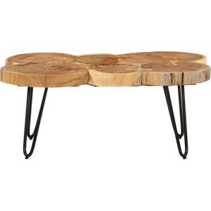 vidaXL Salontafel 36 cm 6 boomstammen massief acaciahout - Salontafel - Salontafels - Bijzettafel - Banktafel