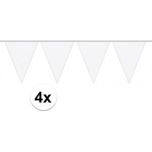 Slinger Vlaggenlijn Wit 40 Meter Verjaardag Bruiloft Slinger Voor Binnen En Buiten
