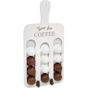 Decopatent® - Capsulehouder Dolce Gusto - Hangende Capsule houder voor 12 Stuks dolce gusto koffie cups - Cuphouder - Wit
