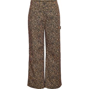 Noisy may Broek Nmhill Nw Leo Straight Pant 27035596 Monks Robel/leo Dames Maat - L