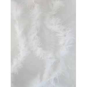 BamBella® - Kleine Marabou boa van veren - - Handwerken -Wit