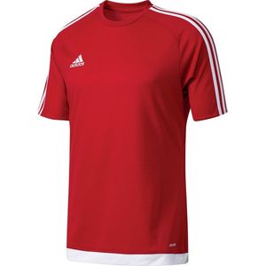 adidas Estro 15 Jersey - Sportshirt - Kinderen - Maat 128 - Rood/ Wit