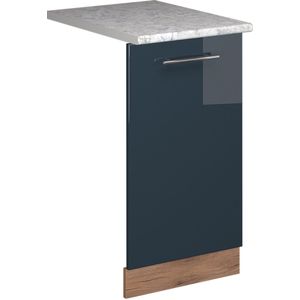 Vicco Fame-LineVoorpaneel vaatwasser – 45 cm , WB Marmer Donkerblauw hoogglans , WB Marmer