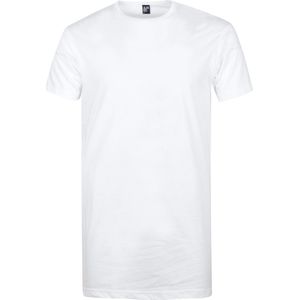 Alan Red Derby Heren T-shirt Extra Lang Wit Rond 2-Pack - XL