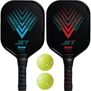 Franklin pickleball 2 spelers set - aluminium - met x-40 ballen