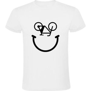 Fiets Smile Heren T-shirt | wielrennen | wielrenfiets | mountainbike | fietsen