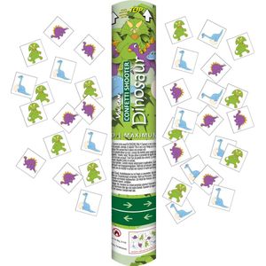 Confetti Shooter Dinosaurus – Set van 3 Stuks – 30 cm – Bereik tot 8 Meter – Voor Binnen & Buiten – Multicolor