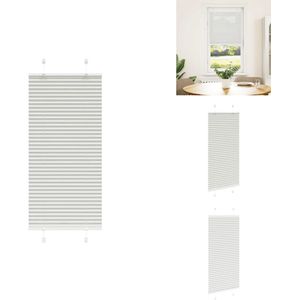 vidaXL Plisségordijn - Geplooide Jaloezieën - Geplooide Zonwering - Plisse Blind - Plissé rolgordijn 65x100 cm stofbreedte 64,4 cm polyester