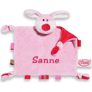 Funnies Knuffeldoekje Hond Junior 20 Cm Polyester Roze