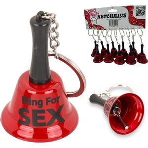 Sleutelhanger Bel ""Ring For Sex"" – 10 Stuks Display