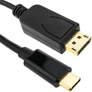 BeMatik - Kabel USB 3.1 C mannelijk naar DisplayPort mannelijk Video-omzetter 4K Ultra HD 60Hz C20CH 1.8m