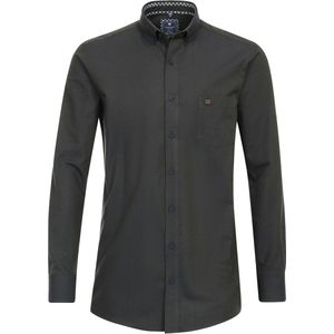 Redmond modern fit overhemd - twill - groen - Strijkvriendelijk - Boordmaat: 45 - 46