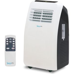 SereneLife Mobiele Airco - 7.000 BTU Draagbare 3-in-1 Airconditioner met Ingebouwde Ontvochtigerfunctie - Afstandsbediening en Compleet Raammontage Uitlaatkit