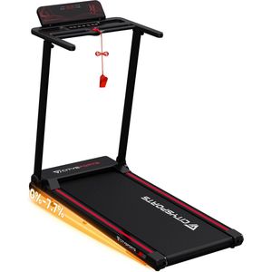 CITYSPORTS WP9P loopband - loopband voor thuis met helling- opvouwbare loopband tot 12 km/u- met LED-display loopbandbureau
