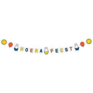 Nijntje themafeest wenslijn/letterslinger 218 x 12 cm - Kinderfeestje feestartikelen versieringen/decoraties