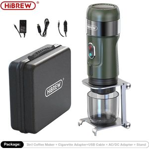ShopEighty8 - Draadloze Elektrische Draagbare Espresso Koffiemachine Voor Auto & Home - Camping Koffiezetapparaat - Nespresso - Dolce Gusto - 3 in 1 - Marine Groen