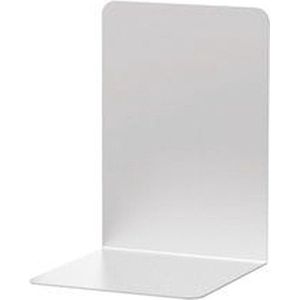 Boekensteun maul 12x12x17.5cm aluminium zilver | Paar a 2 stuk | 12 stuks