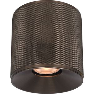 Plafondlamp Costa Brons - Ø10,5cm - excl. 1x GU10 lichtbron - IP20 - Dimbaar > spots verlichting brons | opbouwspot brons | plafondlamp brons | spotje brons | design lamp brons | lamp modern brons | downlight brons