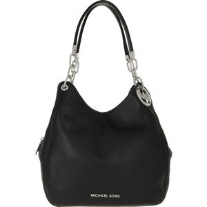 Michael Kors Lillie Dames SchoudertasShopper Leer - Zwart