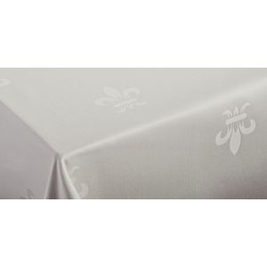 Tafelkleed franse lelie ivoor 160 rond (Hotelkwaliteit: 250 gr/m2) - geweven - off white