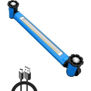 3000 lumen led-accuspot 5000 mAh oplaadbare magnetische werklamp - motorkaplamp met haak - draagbare werklamp - 6 lichtmodi - 3 helderheidsniveaus - motorkap garage noodgevallen